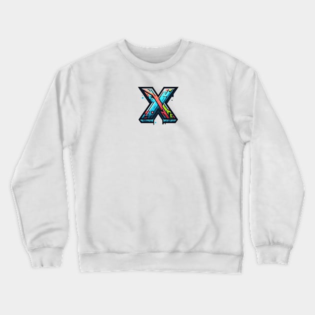 Letter X design graffity style Crewneck Sweatshirt by grappict